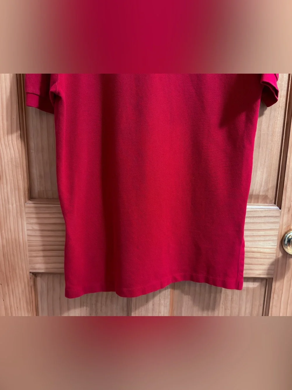 Polo by Ralph Lauren Men’s Red Classic Cotton Polo Shirt-S-EC